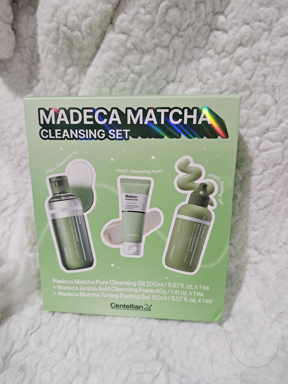 Centellian24 Madeca Matcha Cleansing Set 3-Piece K-Beauty NEW